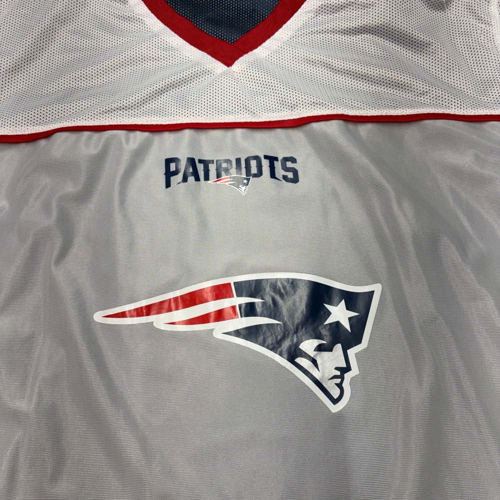 BDA NFL Patriots Reversible Jersey Adult Large Blue White Good Flag Football - Picture 6 of 11
